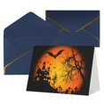 thumbnail image 4 of Linterna de calabaza 24 tarjeta de felicitación divertida Trick Or Treat Tarjeta de Navidad hermosa, 4 of 4