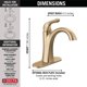 thumbnail image 3 of Grifo para lavabo Delta 15840LF-CZ Champagne Bronze, 3 of 7