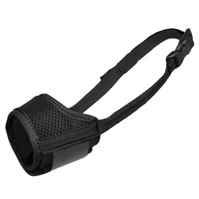 ZOUBAOQ Dog Muzzle Nylon Black Various Sizes Adjustable Safe Comfortable Ergonomic Design
