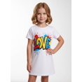 thumbnail image 5 of 9-10Y Girls Short Sleeve Dress Digital Print Casual, 5 of 6