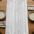 thumbnail image 5 of Table Runners 120 Inches Long Dress Scarves, Hello Spring Farmhouse Coffee/Dining/Kitchen Table Runner for Living Room, Pastoral Purple Bottle Floral Gray Wooden 13x120 Inch, 5 of 9