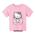 thumbnail image 4 of Camiseta Kawaii de Hello kitty para niñas, ropa, sudadera, Jersey, moda, dibujos animados de Anime, camisetas informales para niños, 4 of 5