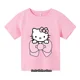 thumbnail image 4 of Camiseta Kawaii de Hello kitty para niñas, ropa, sudadera, Jersey, moda, dibujos animados de Anime, camisetas informales para niños, 4 of 5