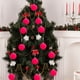 thumbnail image 5 of Decoraciones de Halloween, 6 bolas navideñas de terciopelo flocadas, adornos para árbol de Navidad, bolas de plástico, adornos colgantes decorativos de Navidad, decoración para árbol de Navidad, bola, 5 of 5