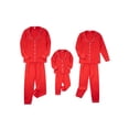 thumbnail image 2 of Christmas Matching Pajamas for Family Red Satin Family Pjs Matching Sets Xmas PJs Loungewear, 2 of 6