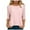 Pink, variant on Dmsael Fall Outfits for Women 2025 Womens Fall Tops Long Sleeve Shirts Casual Tunic Top Basic T Shirts Tees White,2XL