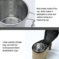 thumbnail image 4 of Taza de café Juego de 4 tazas Sierra con bolsa de almacenamiento de acero inoxidable para exteriores, 160 ml, juego de tazas de café Sierra, juego de vajilla para Picnic, barbacoa portátil, senderismo CAMPINGMOON Taza de café, 4 of 7