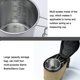 thumbnail image 4 of 4 Tazas Sierra de Acero Inoxidable de 160 ml con Bolsa de Almacenamiento Yeacher, 4 of 8