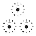 thumbnail image 3 of Reloj de pared Injueey con números eléctricos estilo moderno Acero inoxidable, 3 of 6