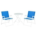 thumbnail image 2 of Mainstays Albany Lane 3-Piece Outdoor Bistro Set, Blue/White, 2 of 7