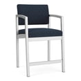 thumbnail image 1 of Lenox Steel Reception Waiting Room Healthcare Hip Chair / Silver Steel / Blue, 1 of 5