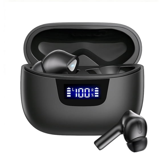 Wireless Earbuds, with Smart LED Display Charging Case, Bluetooth 5.3 and Below, Suitable for Mobile Phones, Tablets, Laptops, etc