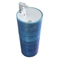 thumbnail image 3 of Fine Fixtures VANNES PEDESTAL 16"X16" BRUSHED BLUE, 3 of 5