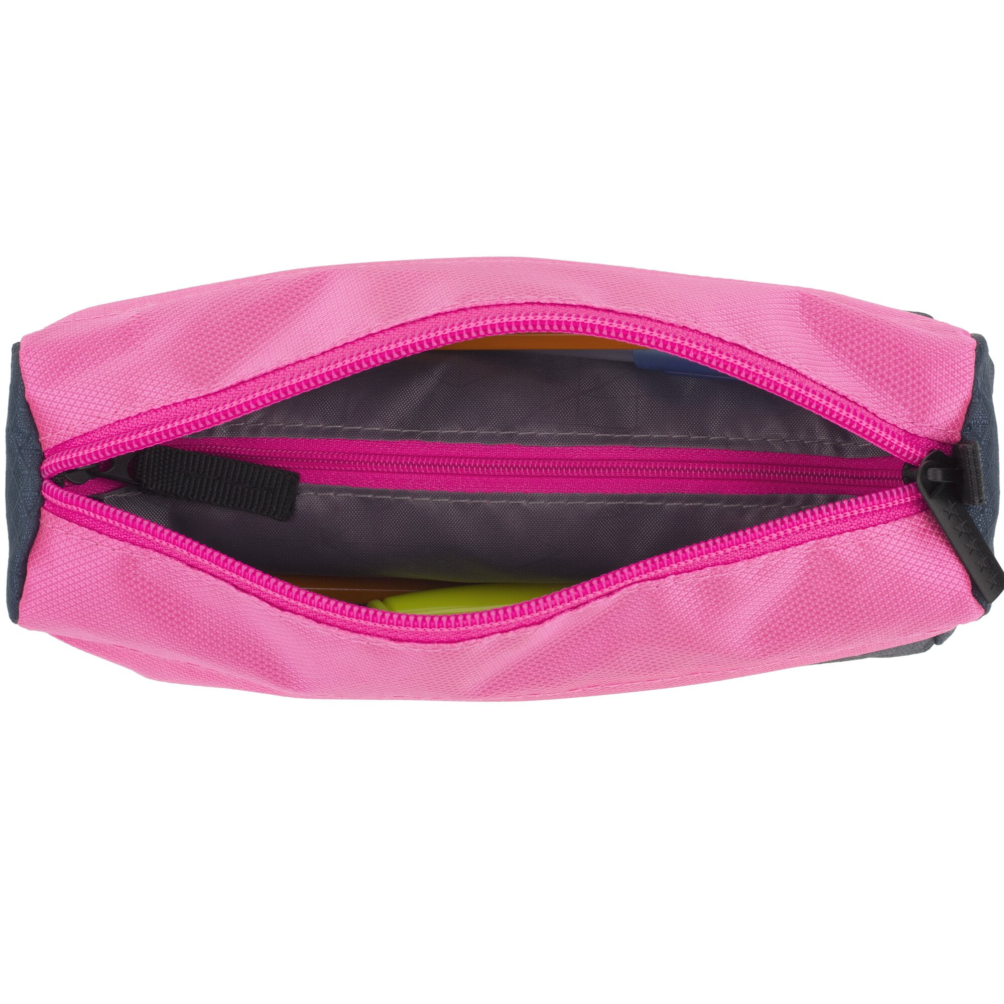 Five Star 9-Pocket Zipper Pencil Pouch NavyPink - Pencil Pouches