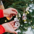 thumbnail image 5 of Christmas Tree Ornaments Hwkond Christmas Tree Hanging Decorations Angel Christmas Plush Snowman Doll Small Figurines Up To 30% Off, 5 of 6