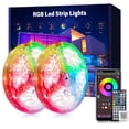 thumbnail image 1 of Tira de luces LED Ledagic, 45 m, RGB, sincronización de música con aplicación y control remoto, 1 of 7
