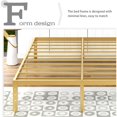 thumbnail image 3 of Alazyhome  14 inch Metal Platform Bed Frame Steel Slat Gold - King, 3 of 5