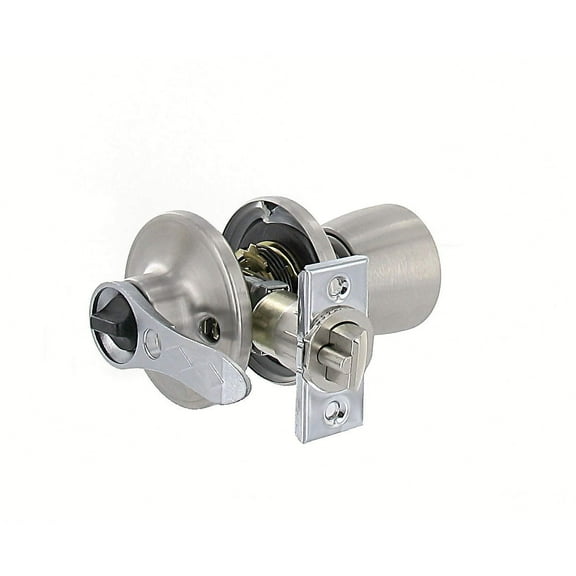 Valterra L32CS000 Stainless Steel RV Entrance Lock - Knob x Lever