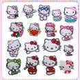 thumbnail image 1 of Parche bordado de Hello Kitty para niñas, pegatinas de dibujos animados Sanrio, ropa, bolso, apliques de moda, 1 of 4