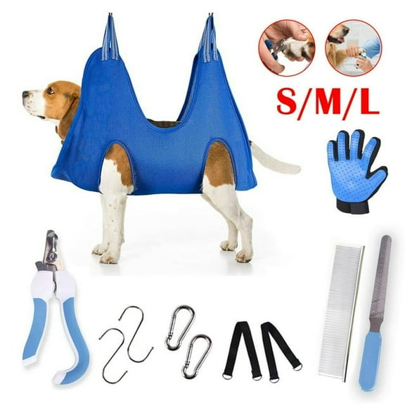 BEST Dog Grooming Hammock Harness, Pet Grooming Hammock for Cats & Dogs, Dog Sling for Nail Clipping/Trimming