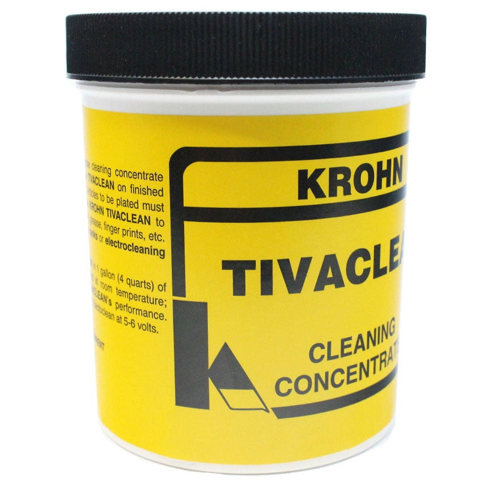 KROHN TIVACLEAN Electro Cleaning Concentrate 1 lb Remove Grease Jewelry Plating