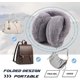 thumbnail image 2 of Orejeras de invierno plegables de felpa cálidas CHAO para niños y niñas Gris, 2 of 4