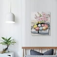 thumbnail image 3 of JRXY  Kitchen Food Wall Art Canvas Prints 'Pastel Macarons' Home Décor, Pink, White 16x20 in, 3 of 4