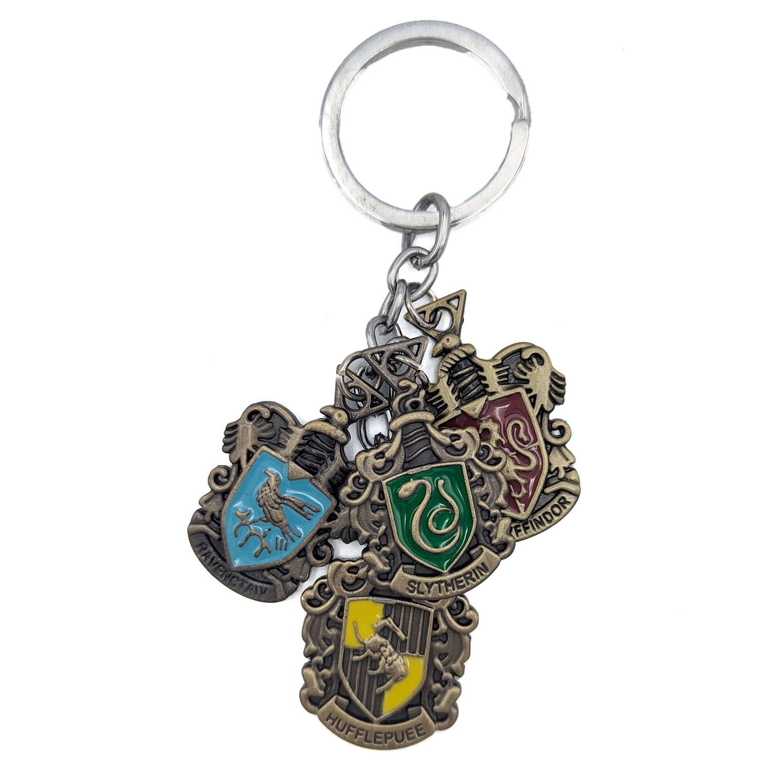 Hogwart's House Crest - Harry Potter 1" Keychain 4 pc. Pendant
