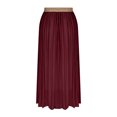 thumbnail image 4 of Jupes à Taille Élastique pour Femmes Jupe Décontractée Évasée Longueur Cheville en Polyester Longueur Régulière 1 Pce, 4 of 8