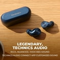 thumbnail image 2 of Technics HiFi True Wireless Multipoint Bluetooth Earbuds with Noise Cancelling, 3 Device Multipoint Connectivity, Wireless Charging, Impressive Call Quality, LDAC Compatible (Blue), 2 of 4