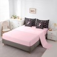 thumbnail image 5 of Manfei Girls Shabby Chic Romantic P Personalized Initial Bedding Comforter Set 7pcs,Teens Women Dreamy Princess Bowknot Queen Bedding Sets,Pink Reversible,Microfiber Bedroom Decor, 5 of 7