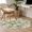 Gray Green Light Green, variant on Area Rug for Living Room, Tropical Leaf Non-Slip Indoor Large Carpet for Bedroom/Dining Room, Palm Leaves Plants Vintage Spring Green Washable Low-Profile Rectangle Floor Runner Rugs - 5 x 7 Ft