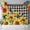 Yellow Black, variant on Sunflower Bee Backdrop for Photoshoot,Photography Photo Studio Background Wall Backdrop,Vintage Yellow Floral Farmhouse Watercolor Back Drop Banner Panel for Portraits Wedding Live Streaming 8x6Ft