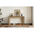 thumbnail image 3 of Mirod Elegant Console Table,Fireplace Design,Simple and Functional with High-Quality Wood Veneer Top ,Versatile for Hallway, Living Room, or Entryway, 3 of 9