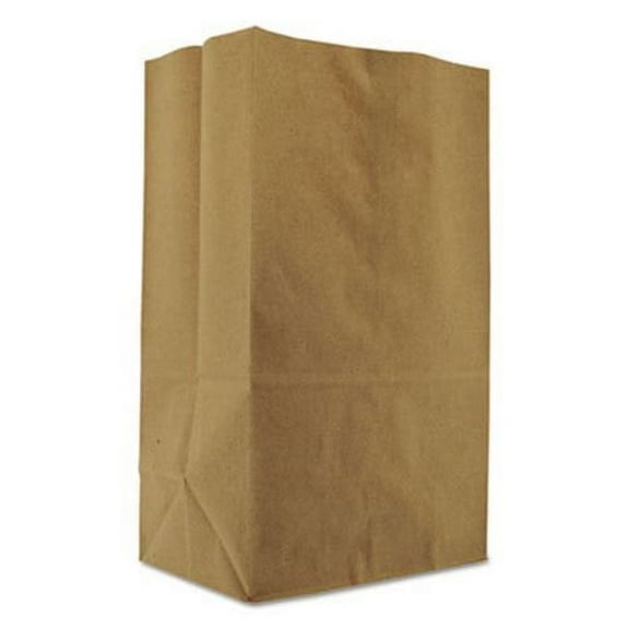 General Squat Paper Grocery Bags, 57 lb Capacity, 1/8 BBL, 10.13" x 6.75" x 14.38", Kraft, 500 Bags