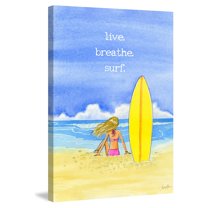 Marmont Hill "Hawaii Girl" by Phyllis Harris Painting Print on Wrapped Canvas