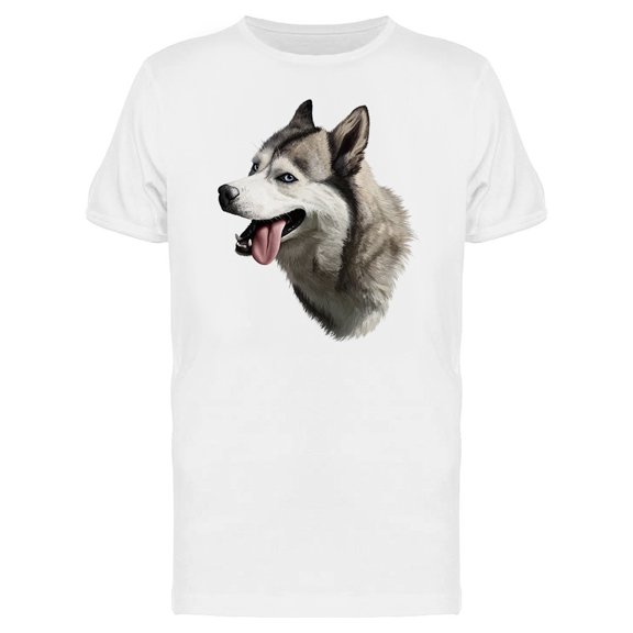 Husky With Tongue Out Tee Men's -Image by Shutterstock