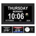 thumbnail image 1 of Memwake Multifunctional Large-Screen Digital Alarm Clock for 2026 World Cup, for Alzheimer's Patients with Date and Day of Week,Multiple Display Modes,10-inch Black, 1 of 7