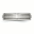 thumbnail image 3 of Primal Steel Stainless Steel with Satin Center 6mm Grooved Edge Band, 3 of 10