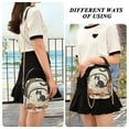 thumbnail image 6 of FORMRS Crossbody Bag for Women Quilted Travel Shoulder Cell Phone Purse with Chain Strap Handbag, Gray Cartoon Halloween Cat, 6 of 7