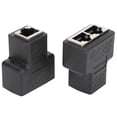 thumbnail image 3 of Brrnoo Ethernet Switch,Internet Splitter,2pcs RJ45 Ethernet Splitters 1 To 2 Ways Ethernet Switches For Router TV Box Video Camera Computer, 3 of 8