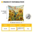thumbnail image 3 of FOR U DESIGNS Hummingbird Sunflower Pattern 3 pcs RV Dinette Cushion Covers with Pillowcase, Elastic Camper Seat Covers Dinette Booth Comfortable Furniture Protector for RV Camper Car Bench, 3 of 8