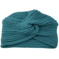 thumbnail image 1 of Turban Tricoté pour Femmes Bandeau Chaud Bonnet Croisé Extensible Chapeau Ample, 1 of 2
