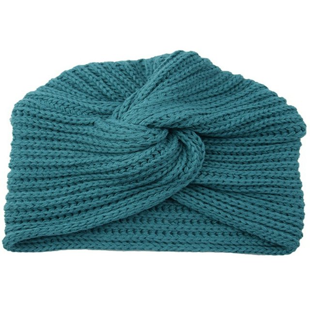 Turban Tricoté pour Femmes Bandeau Chaud Bonnet Croisé Extensible Chapeau Ample