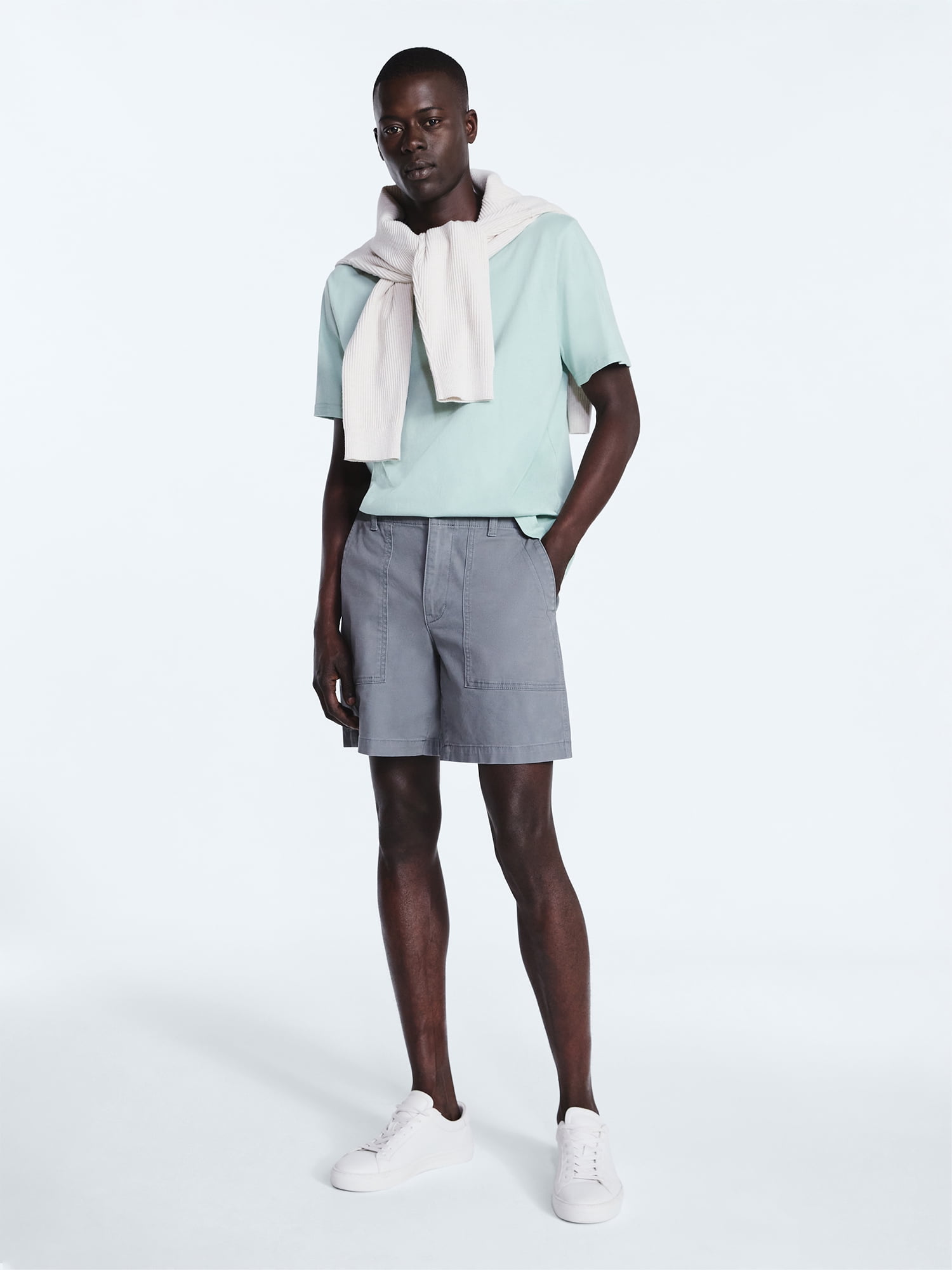 Free Assembly Men's Utility Shorts, 7" Inseam, Sizes S-3XL