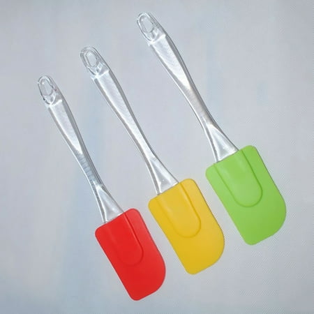 

TureClos Resistance High temperature Food-grade silicone spatula Cake scraper baking cream blade Brush