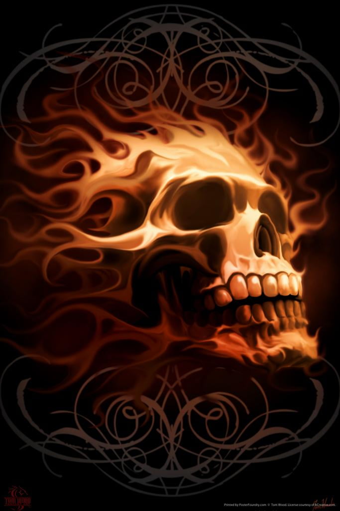 Flaming Skull GIFs | Tenor