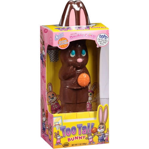 Palmer Double Crisp Too Tall Hollow Chocolate Easter Bunny, 7 Oz