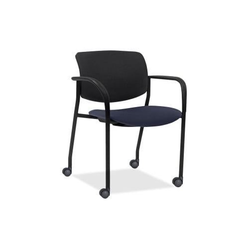 Lorell, LLR83115A204, Stack Chairs with Plastic Back & Fabric Seat, 2 / Carton