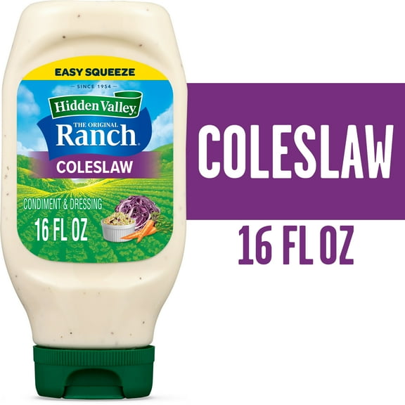 (2 Pack) Hidden Valley Coleslaw Salad Dressing, Gluten Free -16 Oz